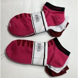 Alabama Crimson Tide Socks Ankle Women's size: 9 to 11 2 packs of 3 , NCAA